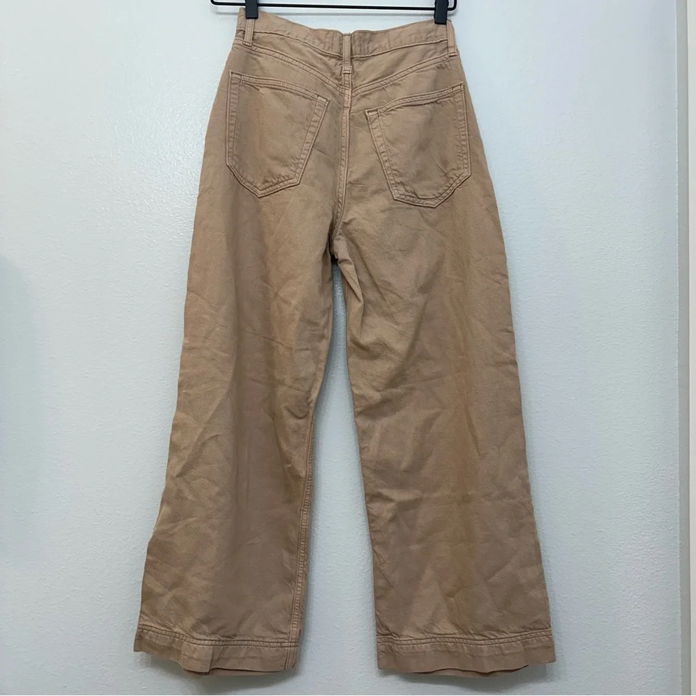 Etica‎ Devon Wide Leg Crop Jeans Khaki Size 26
